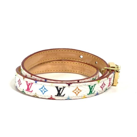 LOUIS VUITTON M8966E Takashi Murakami Bracelet-LV Signature Double bracelet - Picture 3 of 14
